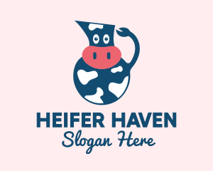 Heifer - Cow Milk Pitcher logo design