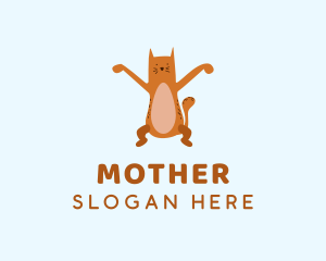 Playful Cat Letter X Logo