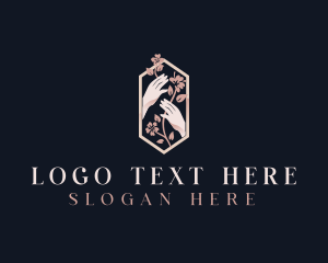 Spa - Elegant Hands Floral Boutique logo design