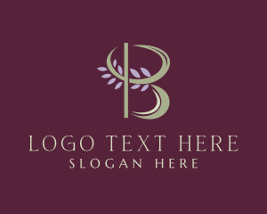 Plastic Surgery - Floral Spa Letter B logo design