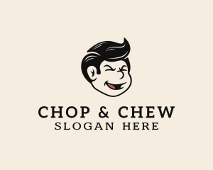 Cheeky - Cheeky Boy Barber logo design