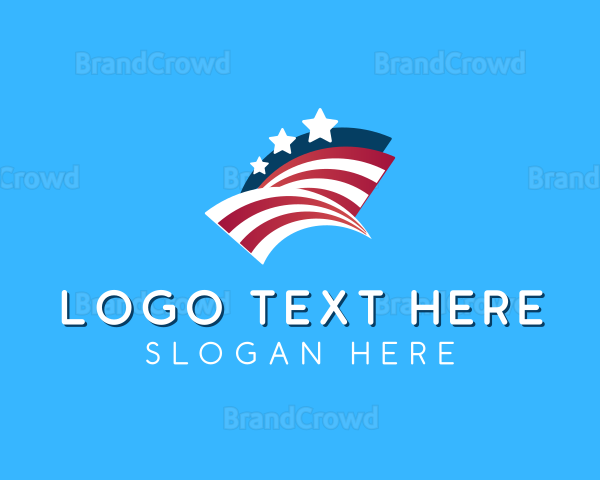 American Flag Arch Logo