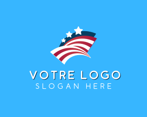 American Flag Arch Logo