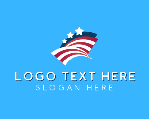 American Flag Arch Logo