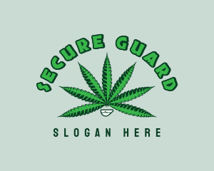 Vice - Smiling Weed Plant logo design