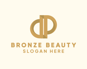 Bronze - Elegant Bronze Letter P logo design