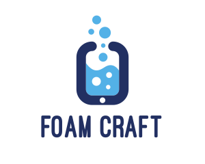 Foam - Smartphone Water Bubbles logo design