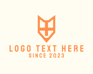 Secure - Fox Cross Shield logo design
