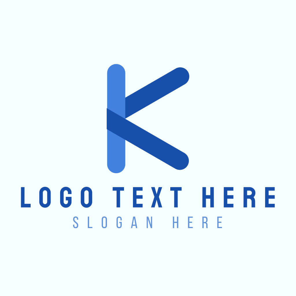 Rounded Blue Letter K Logo | BrandCrowd Logo Maker | BrandCrowd ...