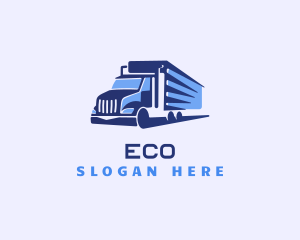 Haulage - Logistics Trailer Truck logo design