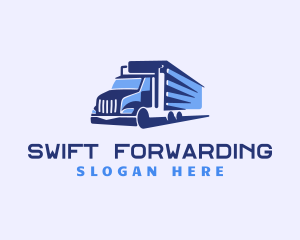 Logistics Trailer Truck logo design