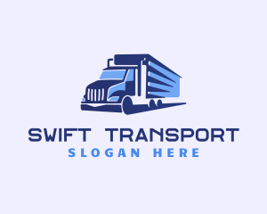 Logistics Trailer Truck logo design