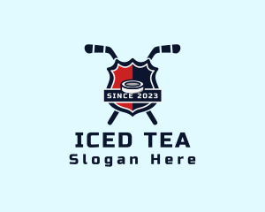 Hockey Sports Shield logo design