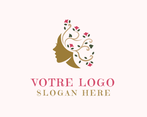 Wigs - Floral Hair Salon logo design