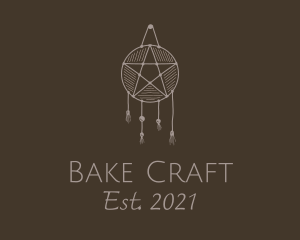 Star Macrame Dreamcatcher  logo design