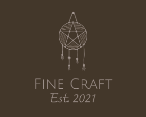 Star Macrame Dreamcatcher  logo design