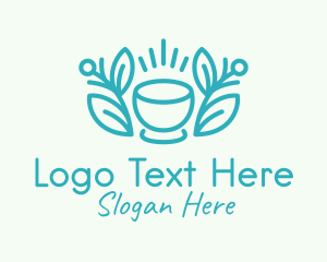 Pour Over - Organic Coffee Cup logo design