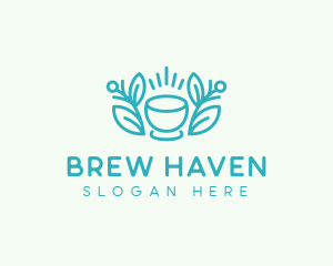 Organic Coffee Cup logo design