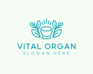 Organic Coffee Cup logo design