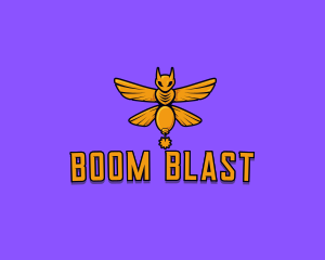 Flying Wasp Explosive logo design