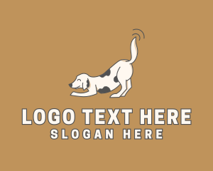 Character - Happy Dog Tail logo design