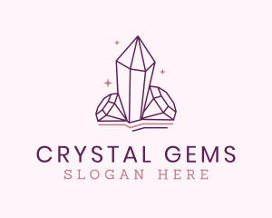 Crytal Diamond Jewel logo design