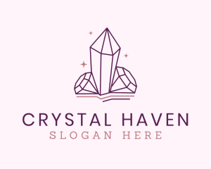 Crytal Diamond Jewel logo design