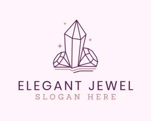 Crytal Diamond Jewel logo design