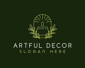 Decorate - Jar Floral Candle logo design