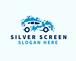 Suv - Vehicle Water Washing logo design