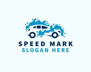 Vehicle Water Washing  logo design