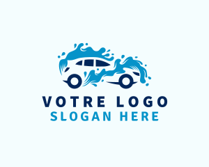 Automotive - Vehicle Water Washing logo design