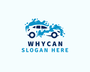 Suv - Vehicle Water Washing logo design