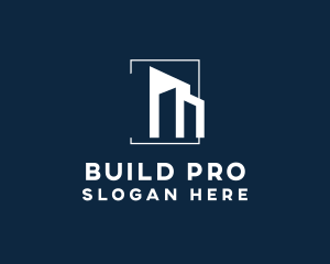 Modern Construction Building logo design