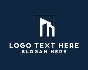 Condominium - Modern Construction Building logo design