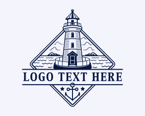 Sailor - Lighthouse Nautical Sailor logo design