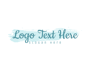 Watercolor - Watercolor Calligraphy Script logo design