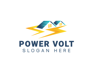 Residential Power Electricity logo design