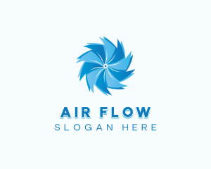 Air Conditioning Ventilation Fan logo design