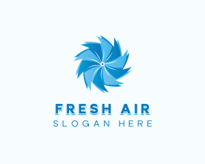 Air Conditioning Ventilation Fan logo design