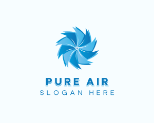 Air Conditioning Ventilation Fan logo design