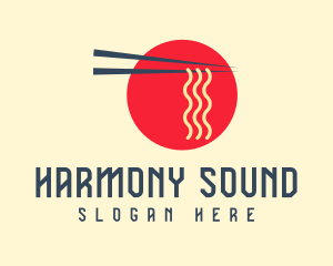 Japanese Restaurant Ramen Noodle Logo