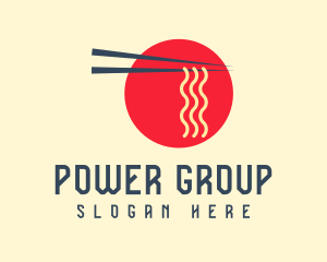 Japanese Restaurant Ramen Noodle Logo