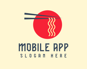 Japanese Restaurant Ramen Noodle Logo