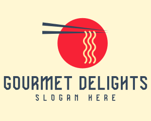 Japanese Restaurant Ramen Noodle logo design