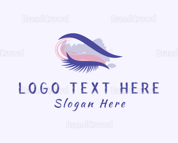 Watercolor Eyelash Styling Logo