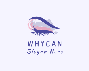 Watercolor Eyelash Styling Logo