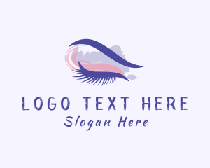 Watercolor Eyelash Styling Logo