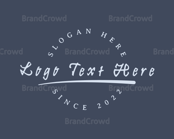 Underline Handwritten Company Logo