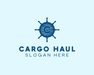 Sailor Wheel Wave logo design